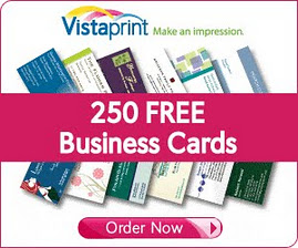 FREE 250 full colour business cards - VistaPrint